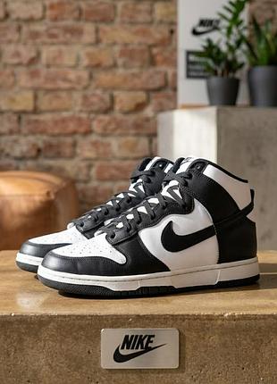 Мужские высокие кроссовки nike dunk high "panda" (черно-белые) — eur 46 / 30 см