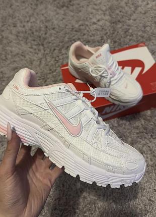 Кросівки nike p-6000 white/pink