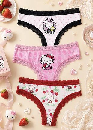 Набір трусиків hello kitty білизна hello kitty