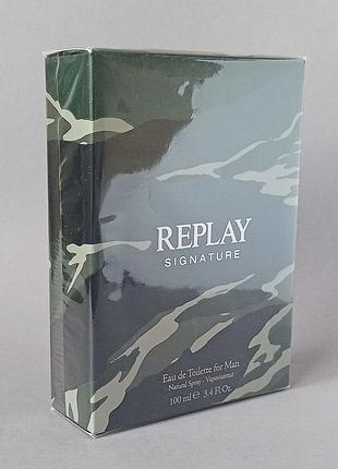 Replay signature for men replay 100 мл для мужчин (оригинал)