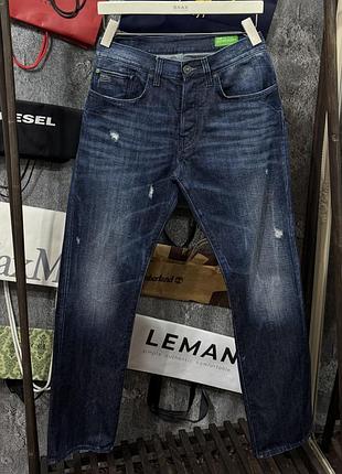 Джинси чоловічі штани g-star raw haw denim jeans straight синій m