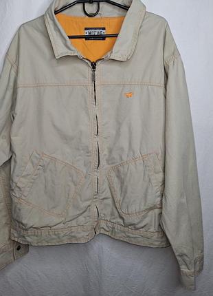 Куртка чоловіча mustang vintage 1997 harrington, бежева, розмір l