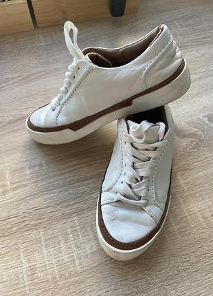 Кросівки massimo dutti шкіряні білі 2