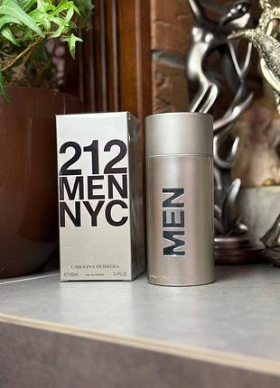 Свіжі чоловічі парфуми carolina herrera 
212 men nyc 100 мл шлейфові духи чоловічі на осінь трендові парфуми стійкі духи