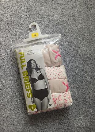 Набор женских трусиков marks &amp; spencer (4 шт) р. 16 full briefs