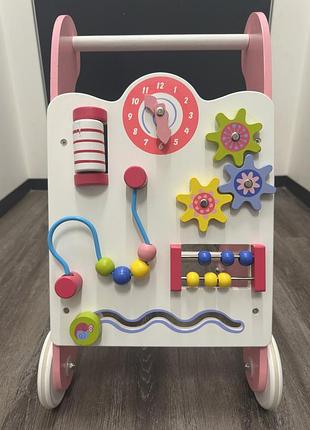 Дитяча каталка viga toys з бізібордом