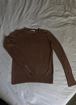 Жіночий светр-реглан, коричневий, s/m, dilvin