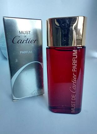 Духи cartier must de cartier 4мл. оригинал.