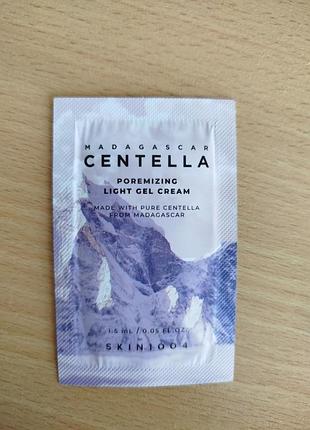 Крем для обличчя skin1004 madagascar centella poremizing light gel cream, 1.5 мл, пробник