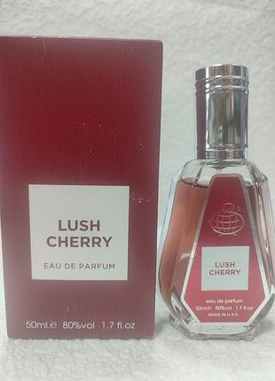 Парфюмированная вода fragrance world lush cherry объемом 50 мл (аромат для женщин и мужчин).