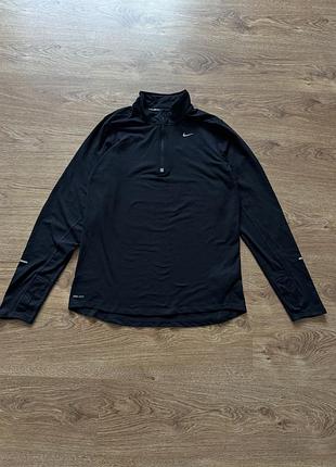 Спортивна кофта чоловіча nike dri-fit чорна розмір m