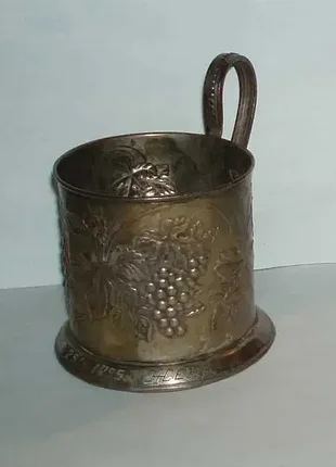 Винтаж мельхиоровой подстаканник с посеребренные 1955 р, мстера