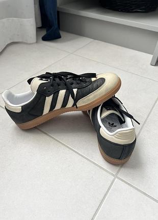 Кросівки  adidas samba чорні з білим