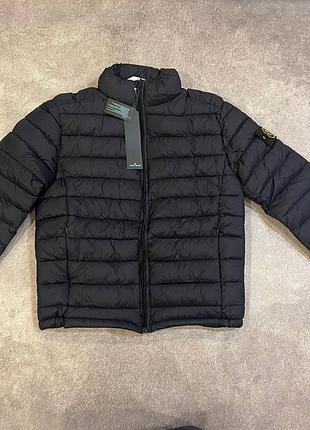 Куртка чоловіча stone island чорна демісезонна