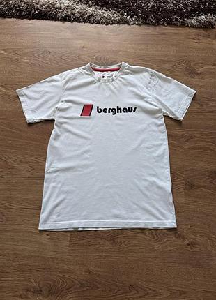 Футболка чоловіча berghaus біла базова розмір l