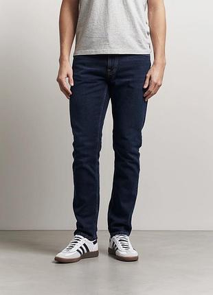 Чоловічі джинси nudie jeans dean 36x32 slim fit selvage denim evisu