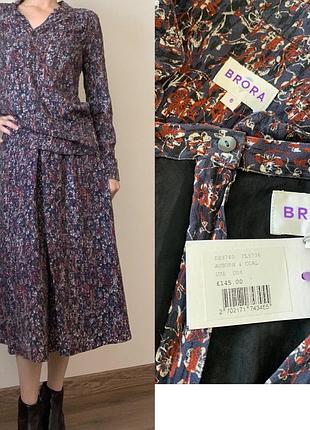 Дизайнерський костюм ( спідниця+ блуза) від преміум brora fashion в стилі бохо,  розмір xs-s