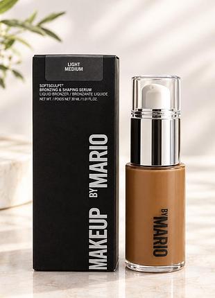Рідкий бронзер makeup by mario softsculpt bronzing & shaping serum light medium, medium 30 мл