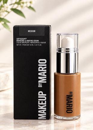 Рідкий бронзер makeup by mario softsculpt bronzing & shaping serum light medium, medium 30 мл 2