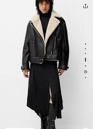 Дублянка жіноча bershka авіатор чорна