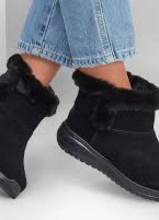 Женские зимние ботинки skechers on-the-go stellar - cozy step