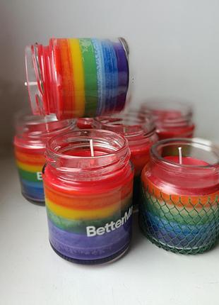 Соевая свеча радуга 🌈
250 мл 4