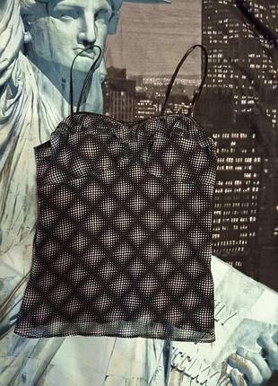 Patrick cox wannabe polka dot top. топ. made in japan.