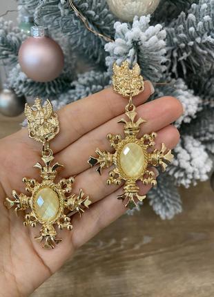 Серьги d&g нарядные