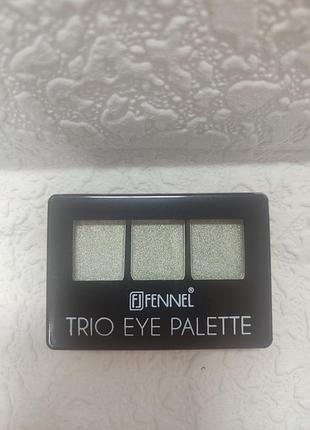Компактна палетка 3-колірних тіней для повік fennel trio eye palette (модель fl-2088).тон 5.