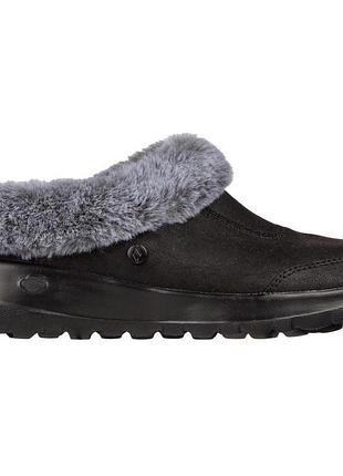 Уггі/сабо жіночі skechers goga mat чорні, розмір 40, довжина устілки 27 см, замша