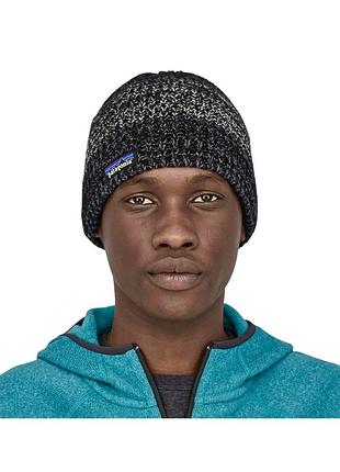 Чоловіча шерстяна шапка patagonia, one size, зелено-сіра