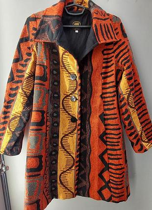 Коллекционное этно-пальто / кардиган solveig originals (cape town) в стиле бохо, разм. s