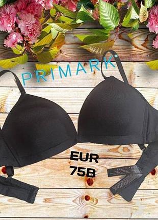 🌹🌹primark eur 75b бюстгальтер поролон без косточки гладкий черный🌹🌹