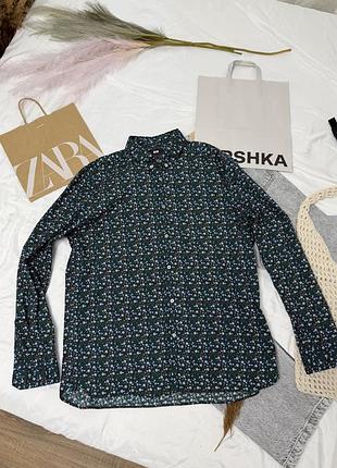 Чоловіча сорочка we fashion в дрібний квітковий принт