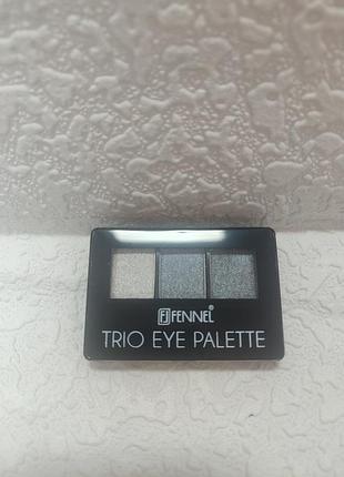 Компактна палетка 3-колірних тіней для повік fennel trio eye palette (модель fl-2088). тон 4.