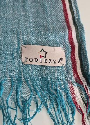 Лляний шарф - палантин льон віскоза fortezza 5