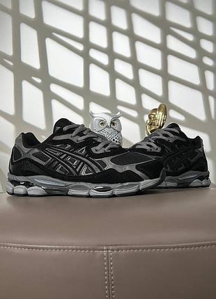 Жіночі кросівки asics gel-nyc black silver grey