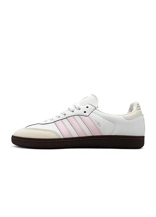 Женские кроссовки adidas samba white pink