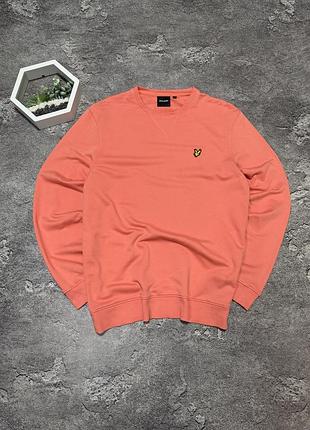 Кофта lyle scott оригінал кораловий чоловічий джемпер лайл скотт кофта орел база