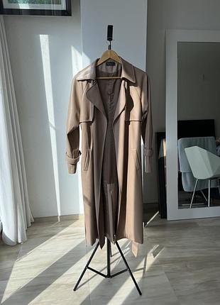 Тренч з еко-шкіри