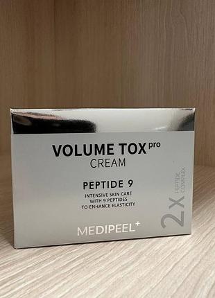 Омолоджуючий крем для обличчя із пептидами та ектоїном  medi-peel peptide 9 volume tox cream pro