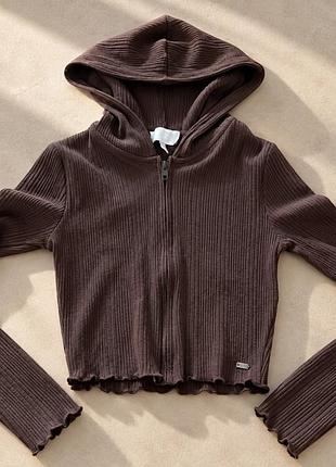 Кофта pull&bear шоколадна s
