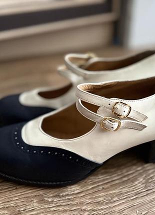 Шкіряні туфлі mary jane hobbs (made in italy) р. 40