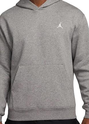 Худі чоловіче nike brooklyn fleece grey fv7281-091 оригінал