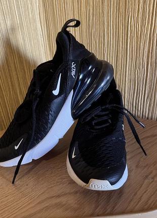 Оригінал кросівки nike air max 270 чорні 36.5 розмір (23.5 см)