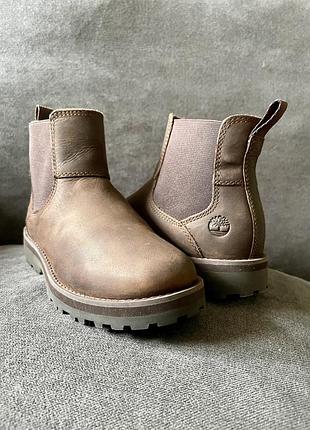 Черевики дитячі унісекс timberland челсі коричневі eur 33, устілка 20,5-21 см