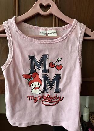 Майка для дівчинки my melody рожева