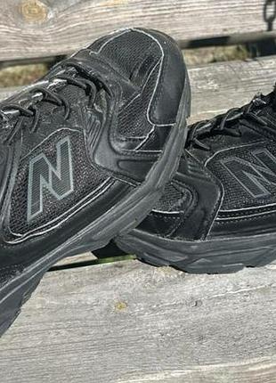 Кросівки чоловічі new balance чорні шкіряні зимові 38 розмір