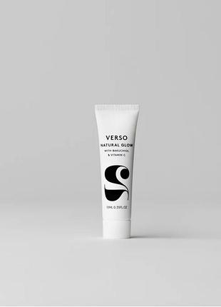 Крем для обличчя з бакучіолом verso natural glow, альтернатива ретинолу, 10 ml
