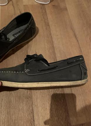 Чоловічі шкіряні мокасини skechers 46